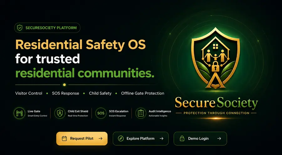 SecureSociety hero visual